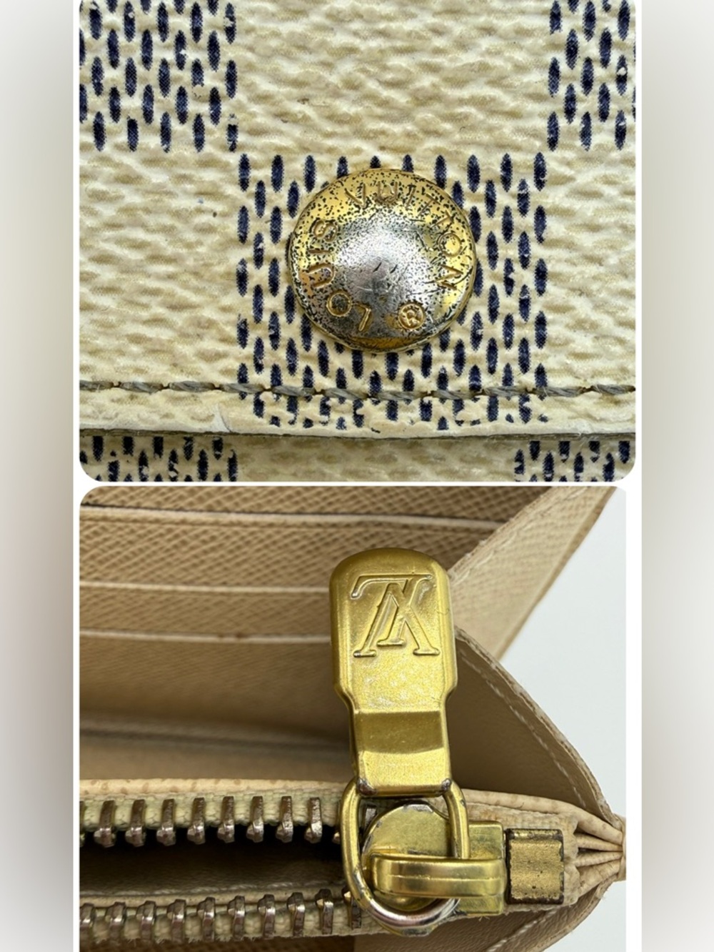 Louis Vuitton Damier Azur Sarah Long Wallet - Picture 7 of 15